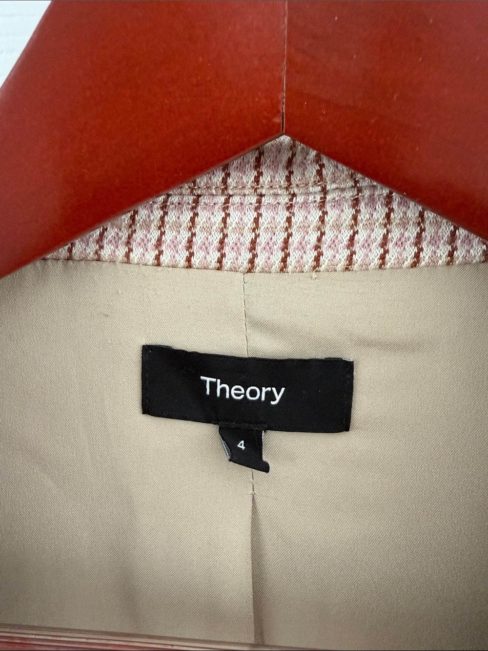 THEORY Staple Blazer In Check Print - Picture 7 of 11